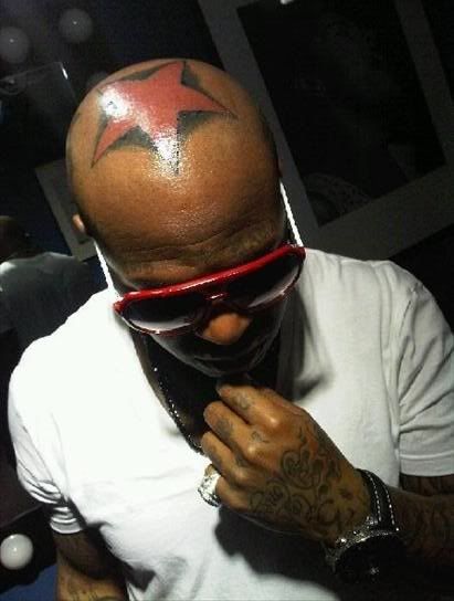 Birdman's new head tattoo