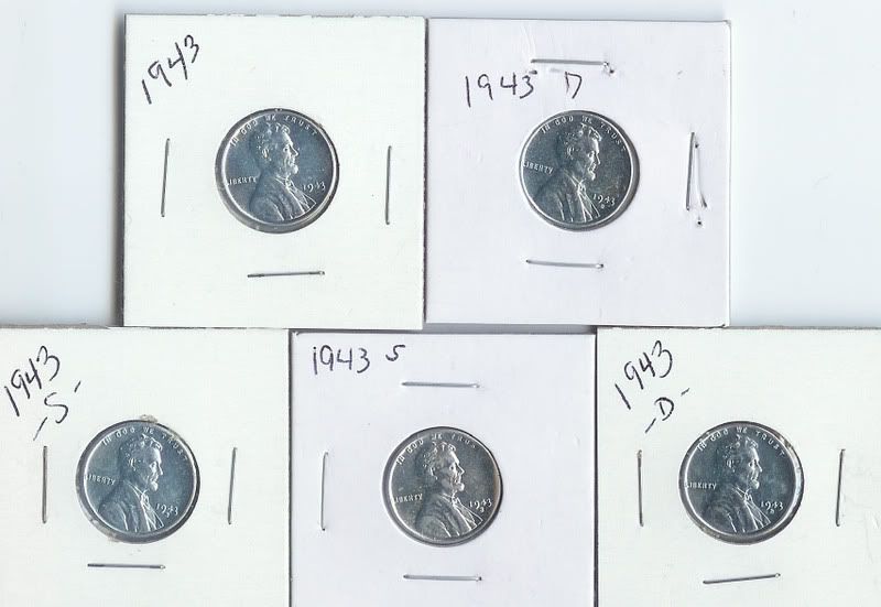 1943 steel pennies