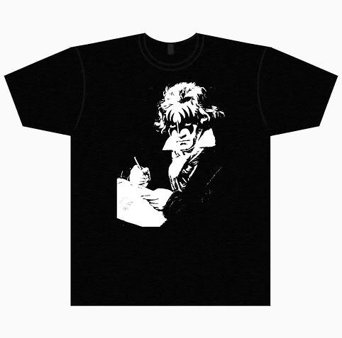 Beethoven Rocks! T-Shirt Design by Reece Ward