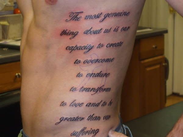 need help next tattoo is going to be a quote on my back but i cant find a