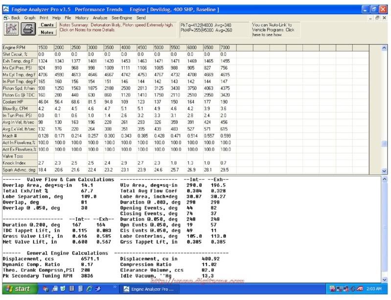 Engine Analyzer Pro V3.9