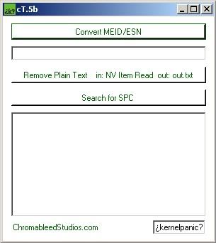 click on a spc or a meid and its copied to the clipboard!