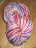 Girly Speckled Rainbow- Girly on BFL Bulky **auction**