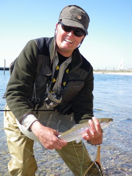 Joop with his first seatrout
