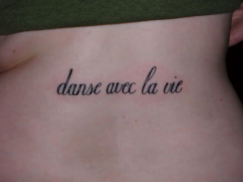 ballet tattoo. That#39;s my back tattoo that I