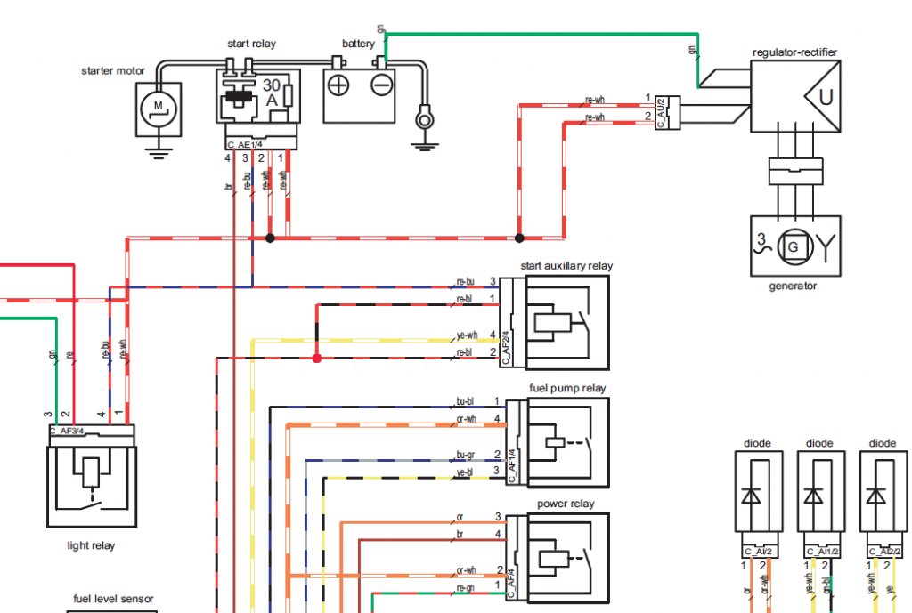 U0026 39 07 990 Battery  U0026gt  Start Relay Wiring