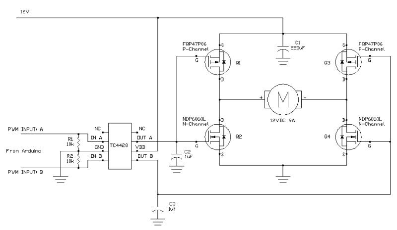 PWM H-Bridge circuit