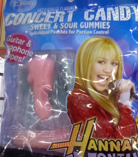 Hannah Montana candy looks like...