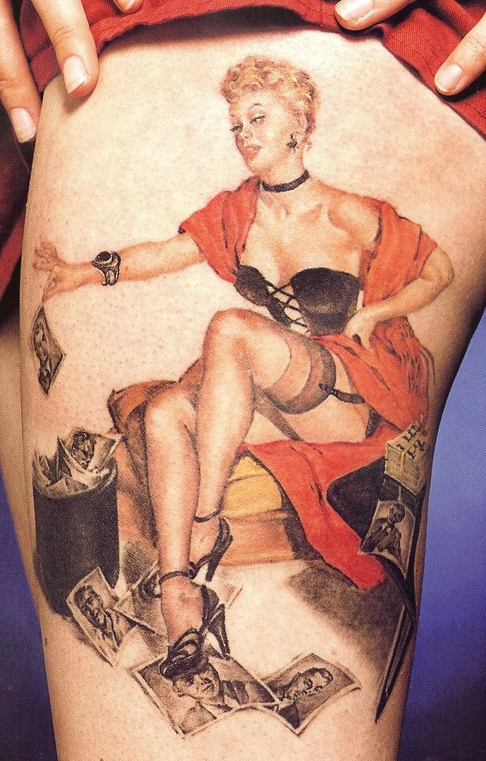 Hibiscus Flower Tattoo Designs pin up girl rockabilly tattoo