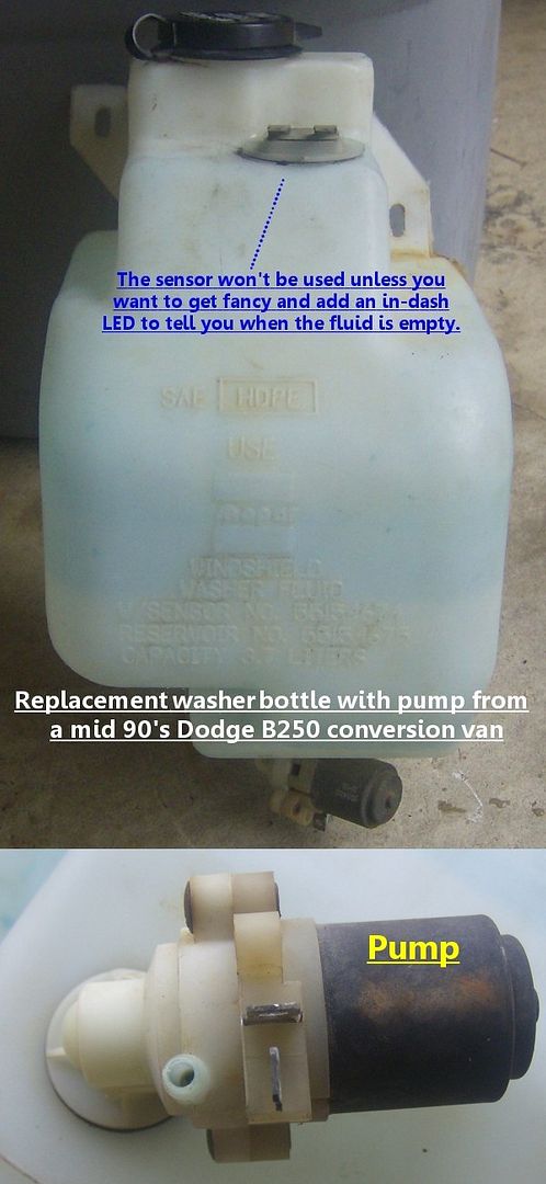 How-to: Replace washer fluid bottle & wiper motor harness | DodgeTalk Forum