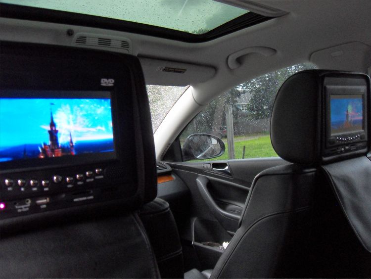 DVD Headrests Installed VW Vortex Volkswagen Forum