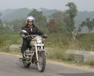  Paul Read on his Enfield Bullet in India 2008 