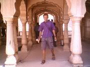 Jean-Paul in a palace outside Jaipur City