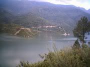 Mountain Lake in region of Tehri, North of Rishikesh