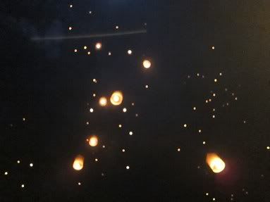  Lanterns in Pai on New Years Eve 
