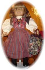 Swedish Dirndl And Kerchief Retired American Girl Playthings