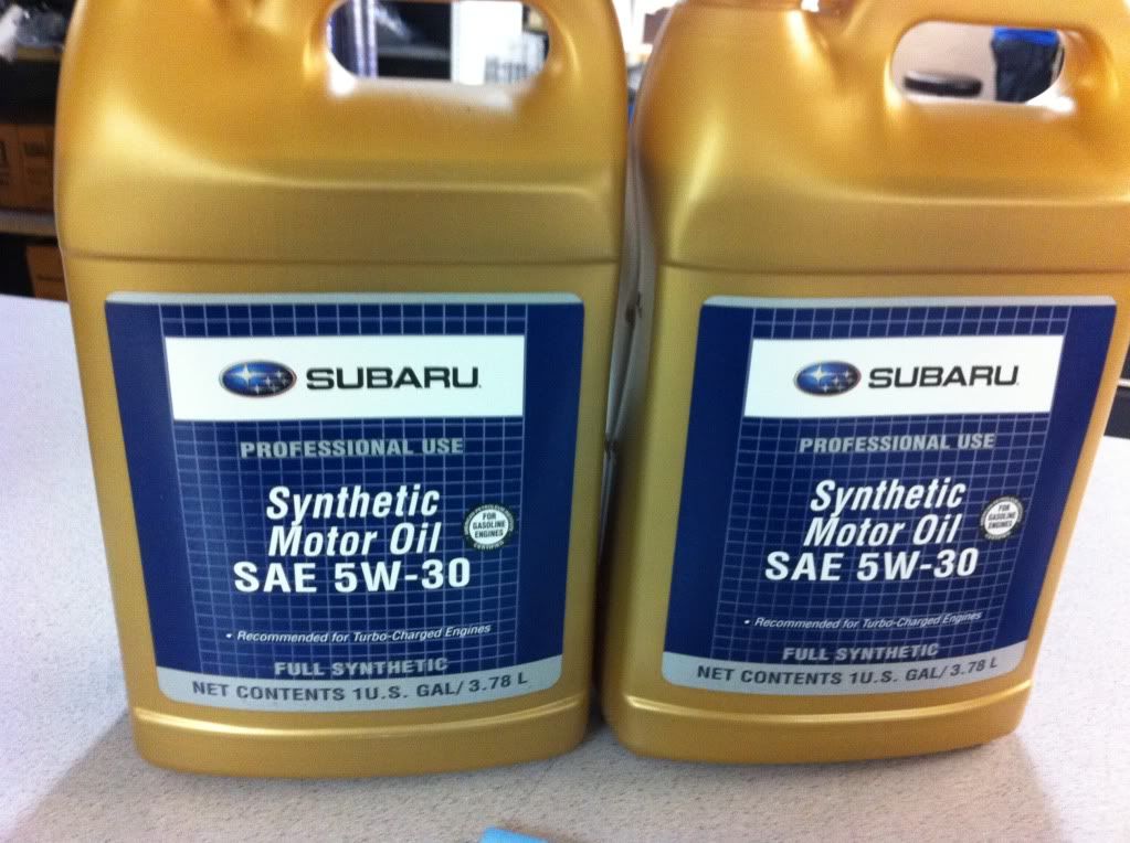 Subaru Brand Synthetic Motor Oil SAE 5w30 NASIOC