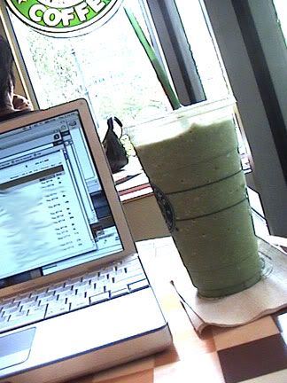 green tea blended creme frappuccino