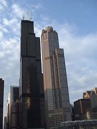 sears tower by cardiss post office