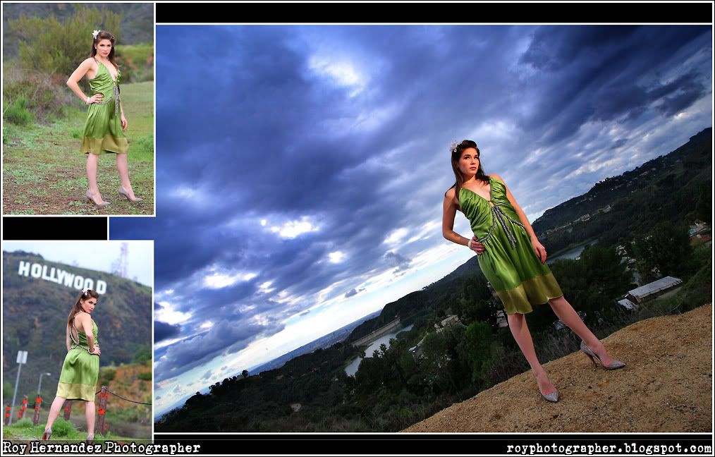 Model Photo Session in Hollywood Sign CA. Roy Photographer