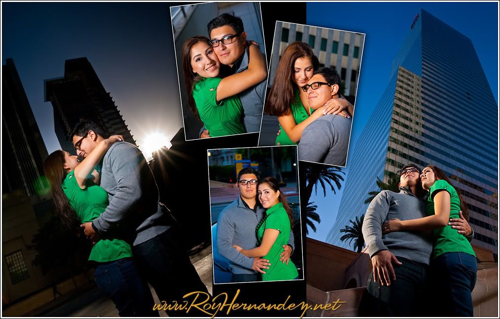 Engagement Session in Downtown Los Angeles by Roy Photographer