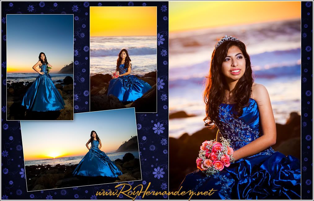 Quinceanera photography in the sunset by Roy Hernandez