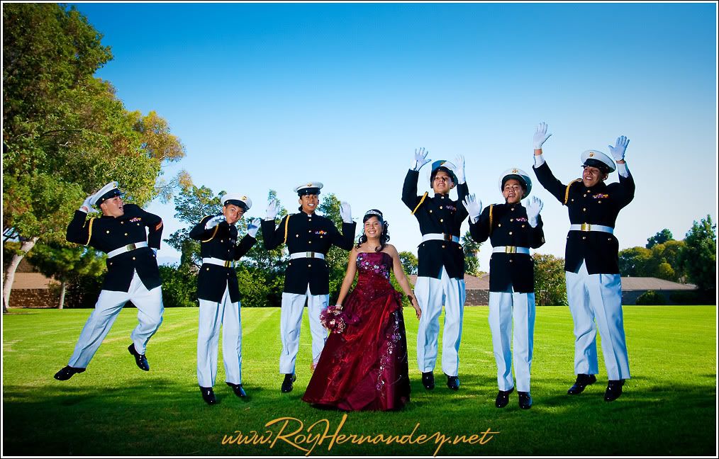 Quinceanera and her court photography by Roy Hernandez Photographer