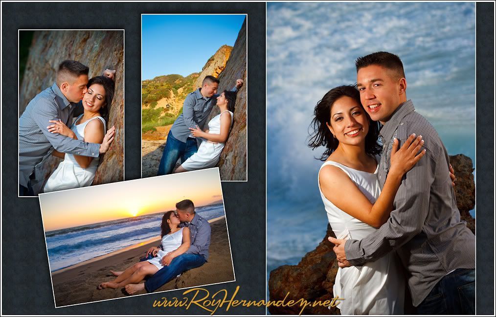 Engagement pics in Malibu by Roy Photographer