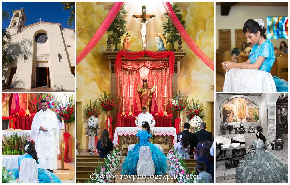 Church mass for quinceañera