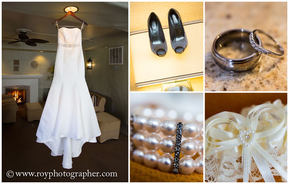 details in a wedding, dress, rings