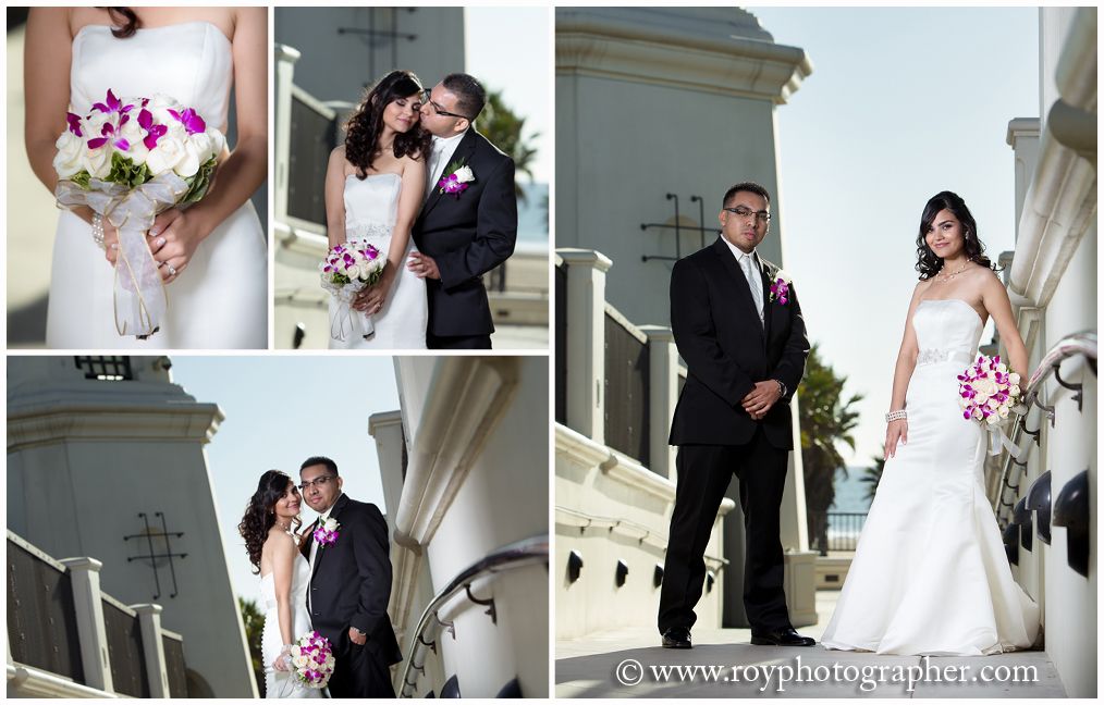 beautiful images of a bride and groom in their wedding day