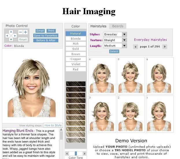 free virtual hairstyle finder. virtual hairstyle imaging