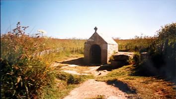 photo of a shrine in Brittany