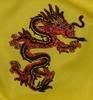 Yellow PUL Dragon Applique Pass Thru Pocket