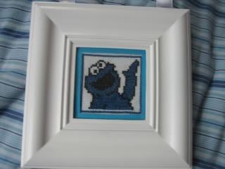Cookie Monster Cross Stitch