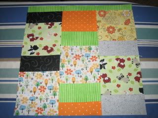 Improv Block 1 - My First Quilting Bee for me.