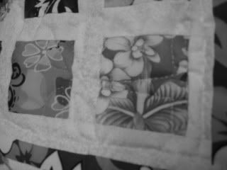 Close Up of hand quilting on Hawaiian Dreams