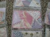 Crazy Quilted Fabric Postcard