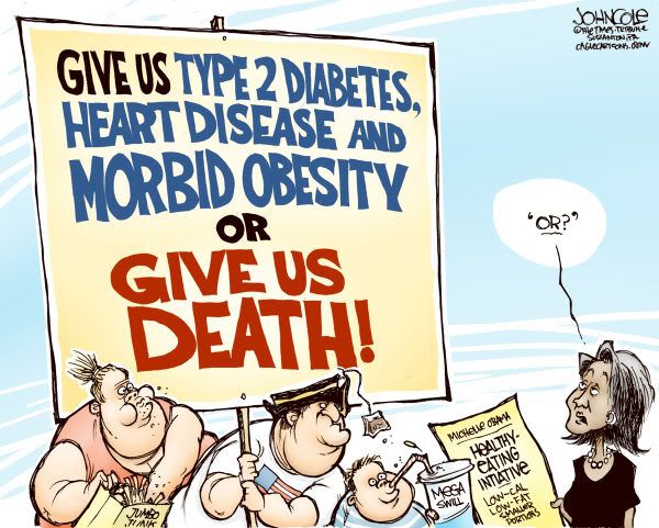 michelle obama cartoon obesity. against Michelle Obama#39;s
