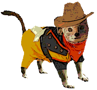 A cowboy that is also a weasel.