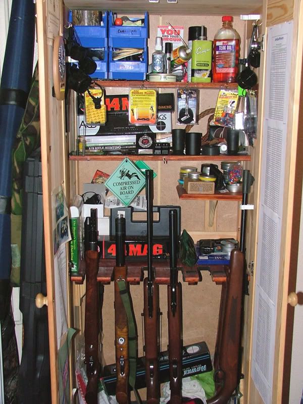 Air rifle storage...