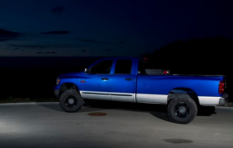 Electric blue trucks with black wheels Cummins Diesel Forum