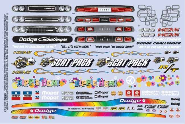 model car decals