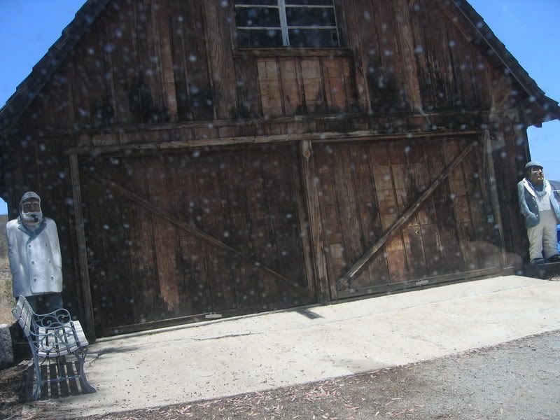 the barn