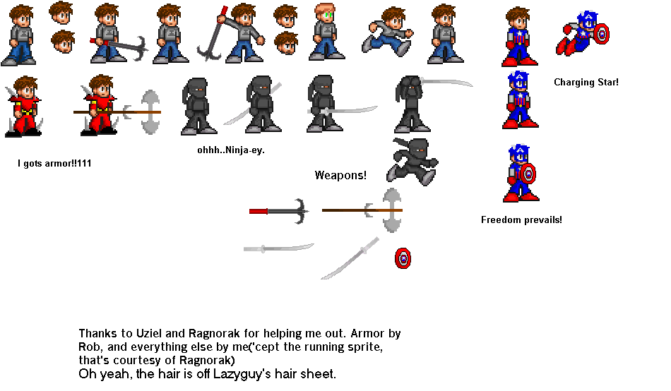 Captain America Sprites