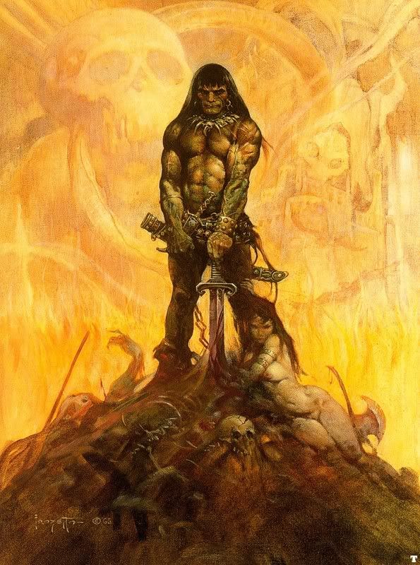 conan the barbarian frazetta. To me it captures Conan as