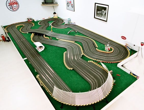 four lane race track