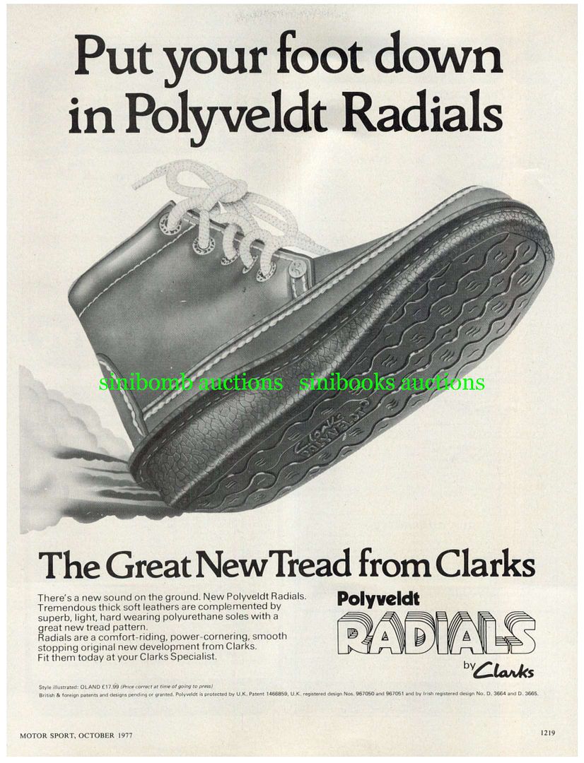 Ristede betale Korea Polyveldt Radials Clarks Footwear Original Magazine Advert 28220 on eBid  United States | 156386951