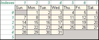 Calendar-Table