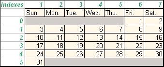 Calendar-Table